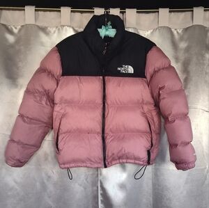 The Northface 1996 Retro Nuptse puffer Jacket in shady rose pink size xl